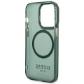 Etui Guess Gold Outline Translucent MagSafe na iPhone 14 Pro - zielone