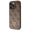 Etui Guess Crossbody 4G Metal Logo na iPhone 14 Pro - brązowe