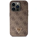 Etui Guess Crossbody 4G Metal Logo na iPhone 14 Pro - brązowe