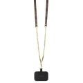 Etui Guess Crossbody 4G Metal Logo na iPhone 14 Pro - brązowe
