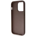 Etui Guess Crossbody 4G Metal Logo na iPhone 14 Pro - brązowe