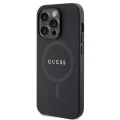 Etui Guess Saffiano MagSafe na iPhone 14 Pro - czarne