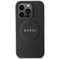 Etui Guess Saffiano MagSafe na iPhone 14 Pro - czarne