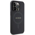 Etui Guess Saffiano MagSafe na iPhone 14 Pro - czarne