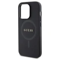 Etui Guess Saffiano MagSafe na iPhone 14 Pro - czarne