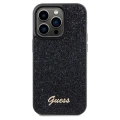 Etui Guess Disco Metal Script na iPhone 14 Pro - czarne