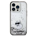 Etui Karl Lagerfeld Liquid Glitter Choupette na iPhone 14 Pro - przezroczyste