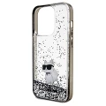 Etui Karl Lagerfeld Liquid Glitter Choupette na iPhone 14 Pro - przezroczyste