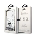 Etui Karl Lagerfeld Liquid Glitter Choupette na iPhone 14 Pro - przezroczyste