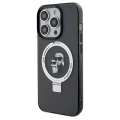 Etui Karl Lagerfeld Ring Stand Karl&Choupettte MagSafe na iPhone 14 Pro - czarne