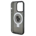 Etui Karl Lagerfeld Ring Stand Karl&Choupettte MagSafe na iPhone 14 Pro - czarne