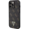 Etui Guess 4G Triangle Metal Logo na iPhone 14 Pro - czarne