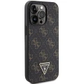Etui Guess 4G Triangle Metal Logo na iPhone 14 Pro - czarne