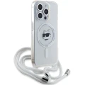 Etui Karl Lagerfeld IML Choupette Head & Cord MagSafe na iPhone 14 Pro - przezroczyste