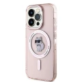 Etui Karl Lagerfeld IML Choupette MagSafe na iPhone 14 Pro - różowe