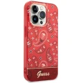 Etui Guess Bandana Paisley na iPhone 14 Pro 6,1" - czerwone