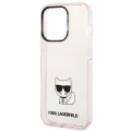 Etui Karl Lagerfeld Choupette Body na iPhone 14 Pro 6,1" - różowe