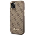 Etui Guess 4G Vintage Gold Logo na iPhone 14 Plus - brązowe