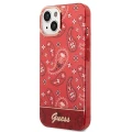 Etui Guess Bandana Paisley na iPhone 14 Plus - czerwone