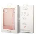 Etui Guess Translucent Pearl Strap na iPhone 14 Plus - różowe