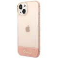 Etui Guess Translucent na iPhone 14 Plus - różowe