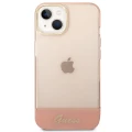 Etui Guess Translucent na iPhone 14 Plus - różowe