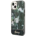Etui Guess Jungle Collection na iPhone 14 Plus - zielone