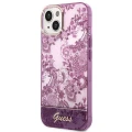 Etui Guess Porcelain Collection na iPhone 14 Plus - fuksjowe