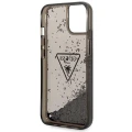 Etui Guess Liquid Glitter Palm Collection na iPhone 14 Plus - czarne