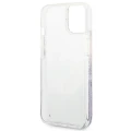 Etui Guess Flower Liquid Glitter na iPhone 14 Plus - fioletowe