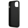 Etui Guess Saffiano Triangle Logo na iPhone 14 Plus - srebrne