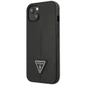 Etui Guess Saffiano Triangle Logo na iPhone 14 Plus - czarne