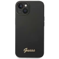 Etui Guess Silicone Vintage Gold Logo na iPhone 14 Plus - czarne
