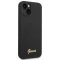 Etui Guess Silicone Vintage Gold Logo na iPhone 14 Plus - czarne
