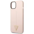 Etui Guess Silicone Triangle na iPhone 14 Plus - różowe