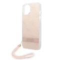 Etui Guess 4G Print Strap na iPhone 14 Plus - różowe