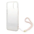 Etui Guess 4G Print Strap na iPhone 14 Plus - różowe