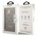 Etui Guess 4G Print Strap na iPhone 14 Plus - brązowe