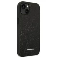 Etui Karl Lagerfeld Glitter Plaque Logo na iPhone 14 Plus - czarne