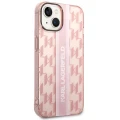 Etui Karl Lagerfeld Mono Vertical Stripe na iPhone 14 Plus - różowe