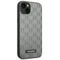 Etui Karl Lagerfeld Saffiano Mono Metal Logo na iPhone 14 Plus - szare