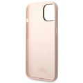 Etui Karl Lagerfeld Silicone Choupette Body na iPhone 14 Plus - jasnoróżowe