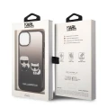 Etui Karl Lagerfeld Gradient Ikonik Karl&Choupette na iPhone 14 Plus - czarne