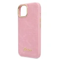 Etui Guess Croco Collection na iPhone 14 Plus - różowe