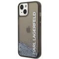 Etui Karl Lagerfeld Liquid Glitter Elong na iPhone 14 Plus - czarne
