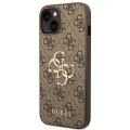 Etui Guess 4G Big Metal Logo na iPhone 14 - brązowe