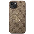 Etui Guess 4G Big Metal Logo na iPhone 14 - brązowe