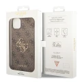 Etui Guess 4G Big Metal Logo na iPhone 14 - brązowe