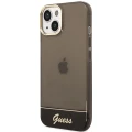 Etui Guess Translucent na iPhone 14 - czarne