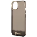 Etui Guess Translucent na iPhone 14 - czarne